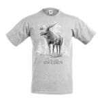 Grå T-shirt med stor älg