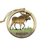 Christmas moose decoration