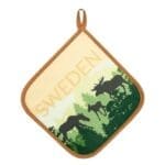 Pot holder with forest moose
