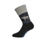 Black and grey men's moose socks