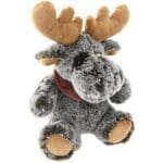 Grå älg gosedjur med halsduk