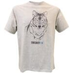 Grå T-shirt med varg