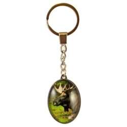 Moose glass key chain