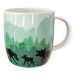 Moose forest family mug