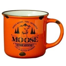 Outdoor adventure moose mug
