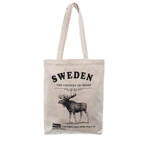 Natural Moose Tote Bag