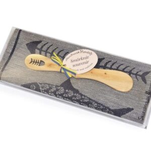 Gift set: Fish towel and butter knife