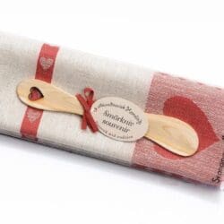Gift set: Heart towel and butter knife