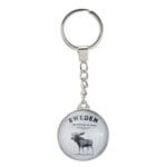 Elegant moose key chain grey