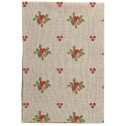 Lingon berry cotton kitchen towel