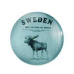 Glass moose magnet