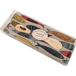 Gift set: Herring tea towel and butter knife