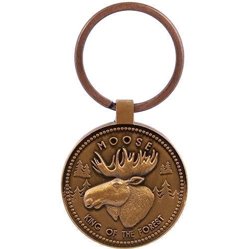 Moose coin key chain