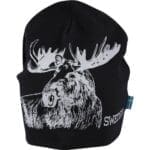Black moose reflex beanie