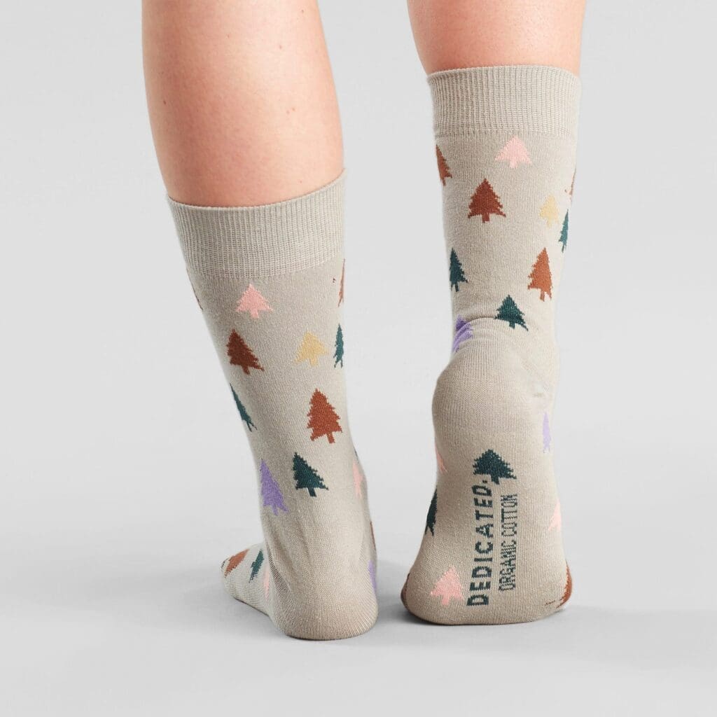 Socks Sigtuna Trees Grey Melange