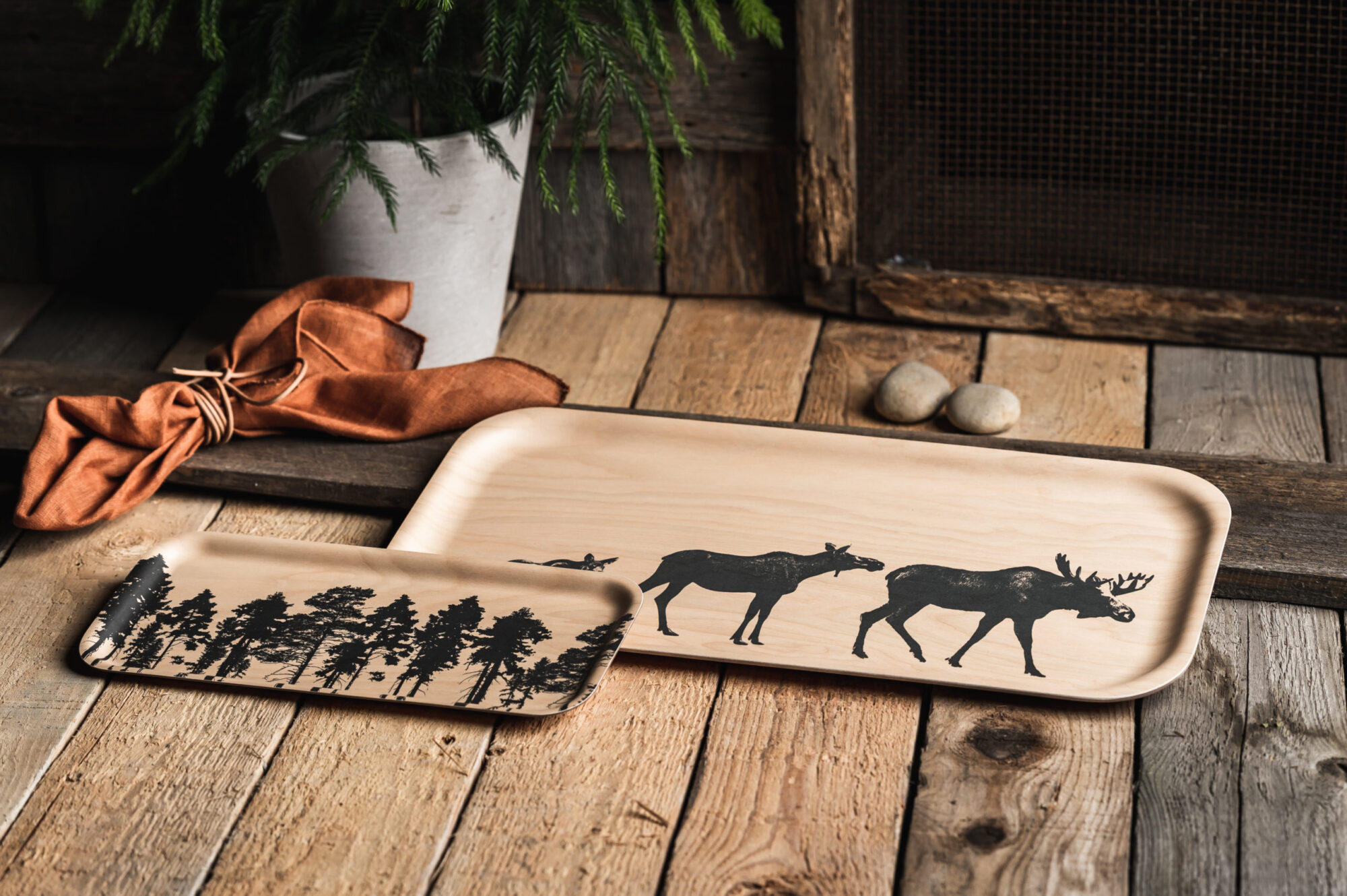 NORDIC TRAY THE MOOSE FAMILY