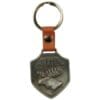 Leather and metal key chain