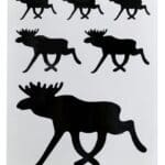 Multiple Moose car sticker