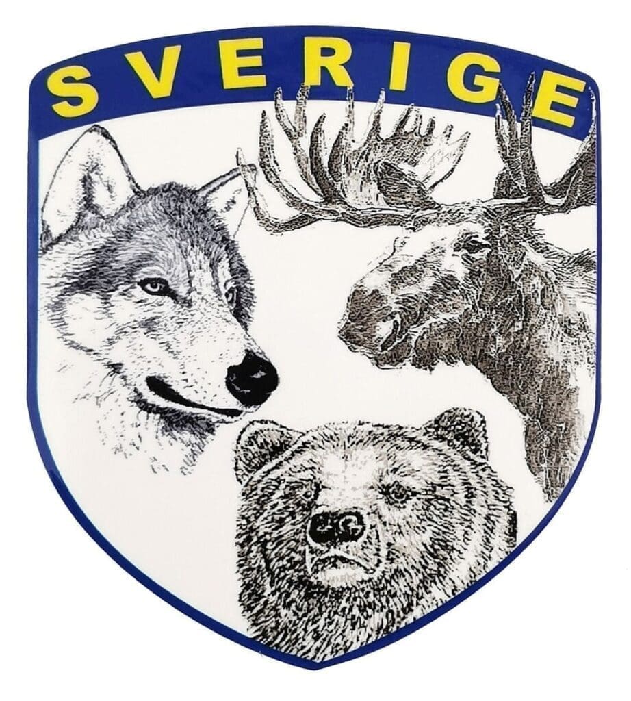 Svenska vilda djur klistermärke
