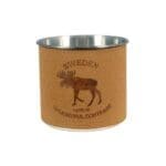 Brunt läder älgmugg