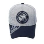 Light grey moose stamp cap