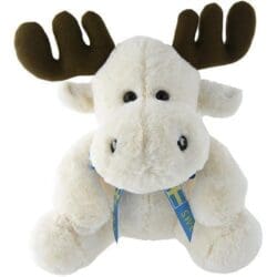Big white moose soft toy