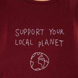 T-shirt Visby Local Planet Burgundy