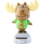 Solar-powered dancing moose toy