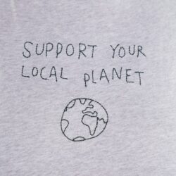 T-shirt Visby Local Planet Grey Melange