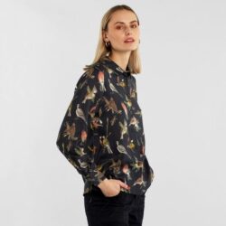 Shirt Dorothea Autumn Birds Black