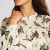 Shirt Ljunga Autumn Birds Off-White