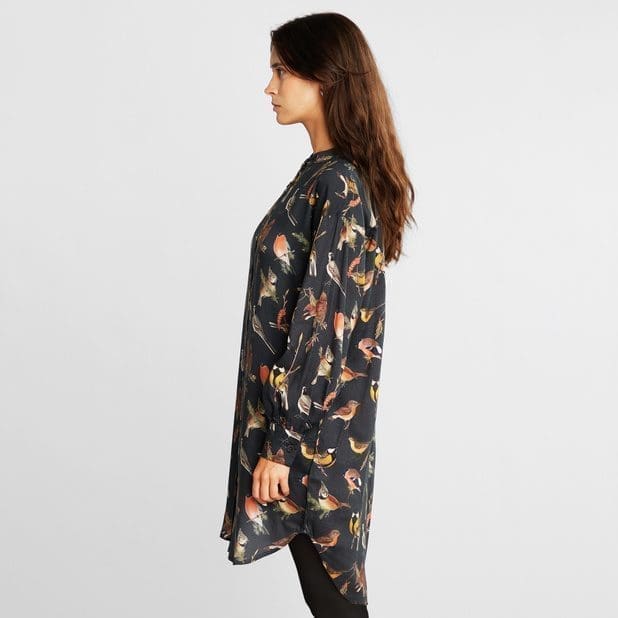 Shirt Ljunga Autumn Birds Black