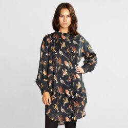 Shirt Ljunga Autumn Birds Black