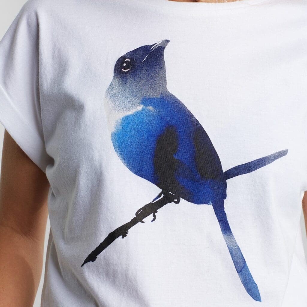 T-shirt Visby Bluebird White