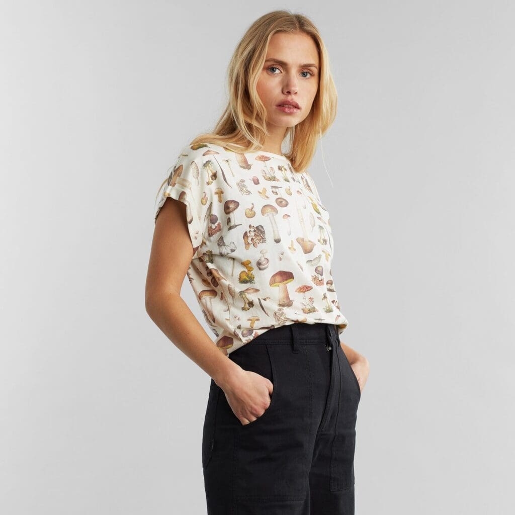 T-shirt Visby Mushrooms Off-White