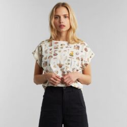 T-shirt Visby Mushrooms Off-White