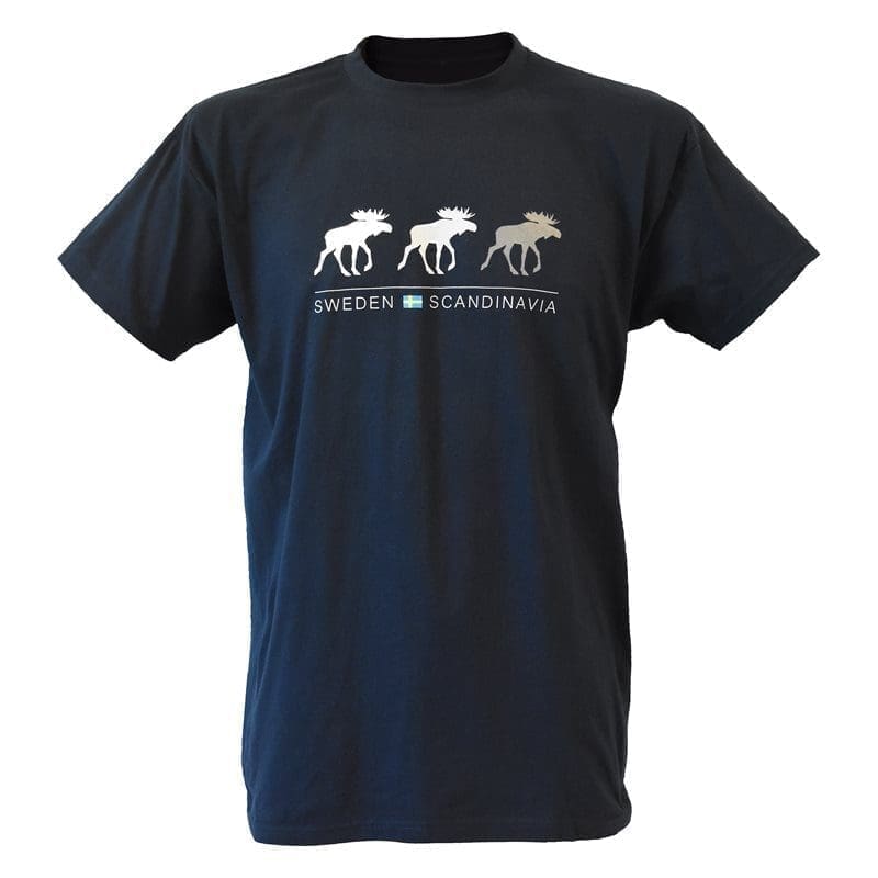 Dark blue Moose on parade T-shirt