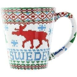 Christmas moose mug