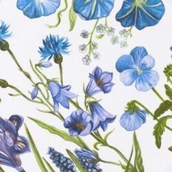 Blue Flower Tray 31 cm