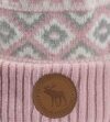 Pink winter hat moose leather stamp - Image 2