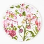 Rosa blomma bricka 31 cm