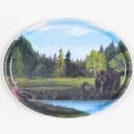 Oval Bear Portrait Tray