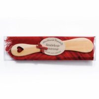 Presentpaket: Smörkniv och duk, Hjärta