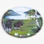 Oval Moose Portrait Tray