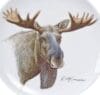 Moose portrait plate