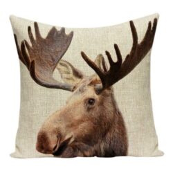 Natural Moose Cushion Cover