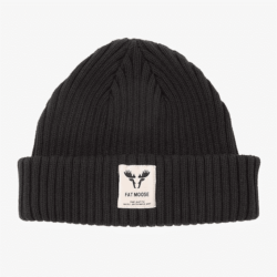 Black Fat Moose beanie