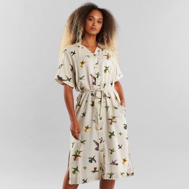 Dress Bornholm Floral Hummingbirds