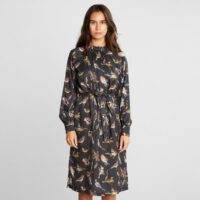 Dress Sunne Autumn Birds Black