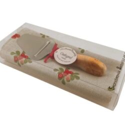 Lingon kitchen towel with cheese slicer